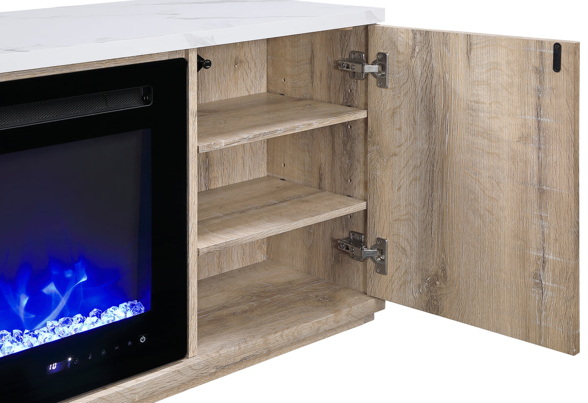 Maya Natural 71" Entertainment Unit with Speaker