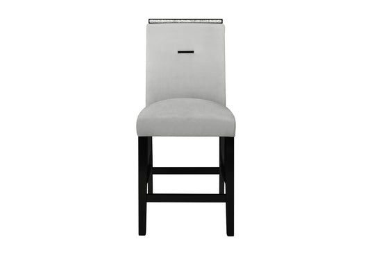 Monaco Grey/Black Bar Stool