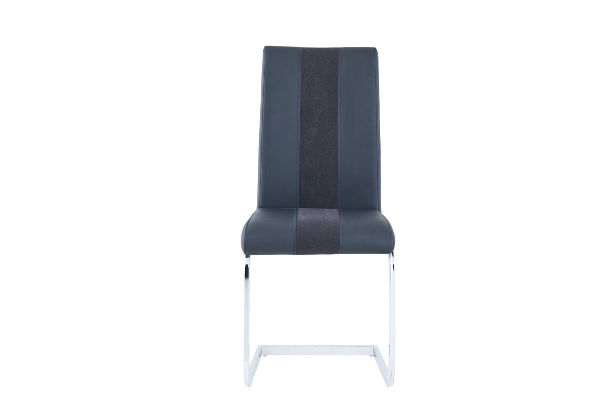 D1628 Dining Set with D915 Chairs — Black