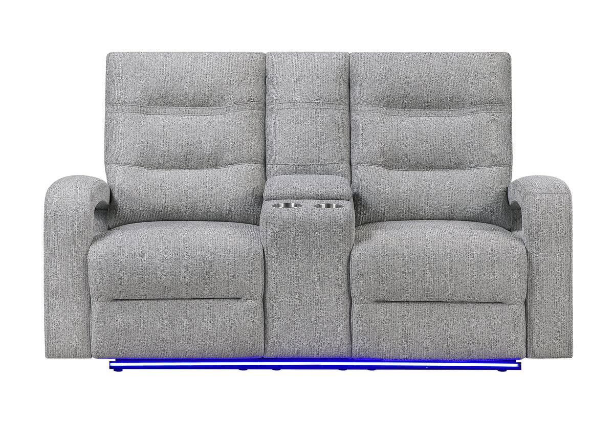 U6611 Reclining Living Room Set — Grey