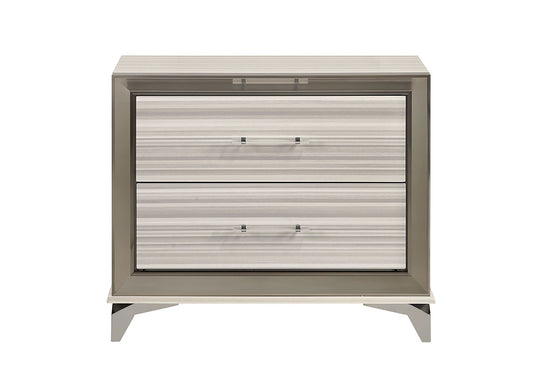Zambrano White Nightstand