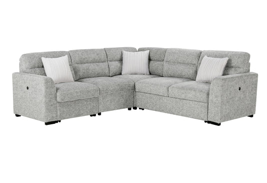 U9401 Nickel Sofa Bed Sectional with 3 Pillows