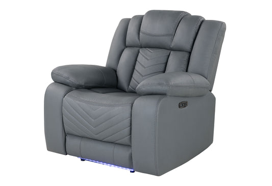 U7068 Reclining Living Room Set — Grey