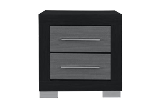 Emma Black/Grey Nightstand