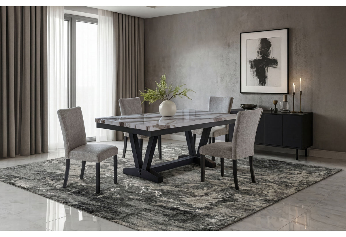 D1319 Dining Set — Black