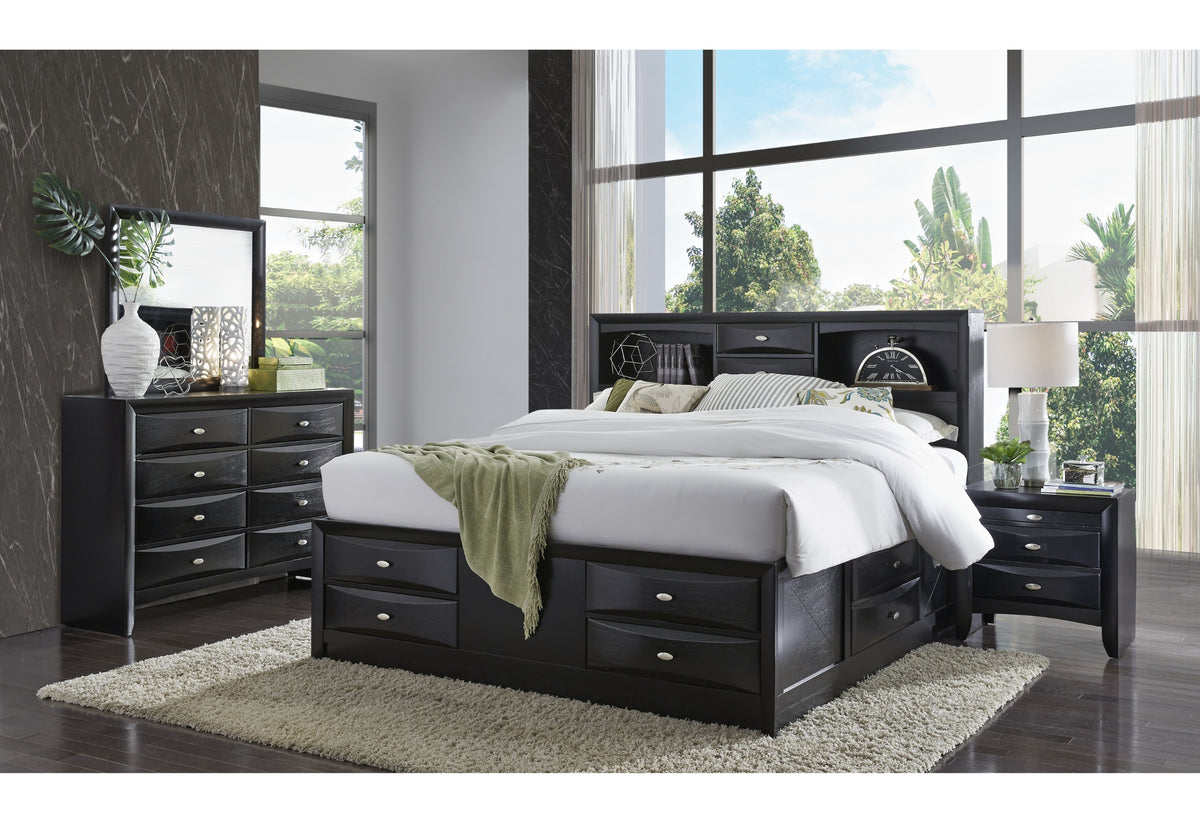 Linda Black Bedroom Set