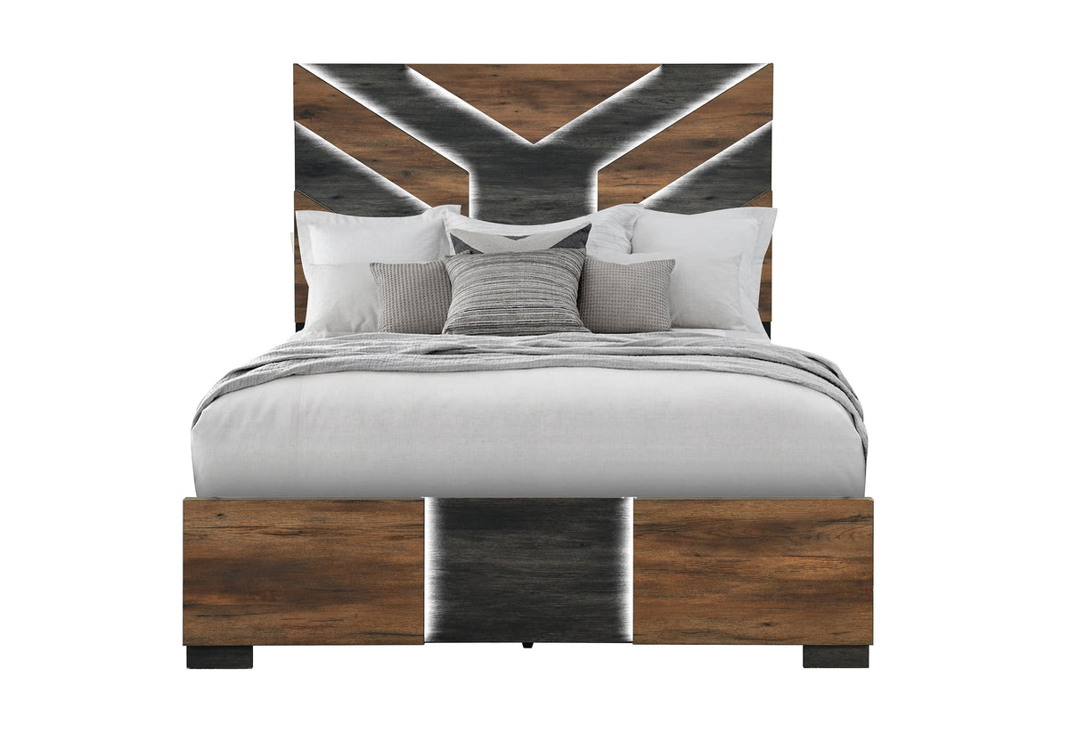 Optimus Brown/Black Bedroom Set