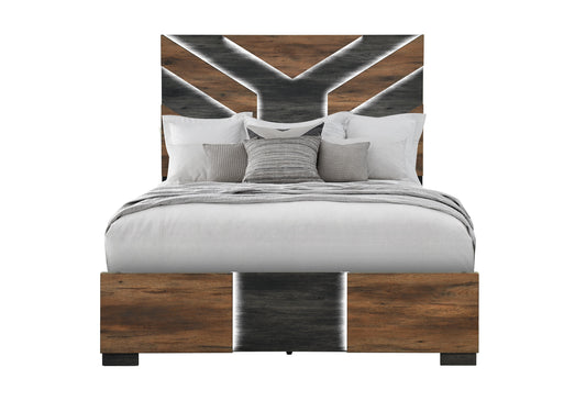 Optimus Brown/Black Bedroom Set