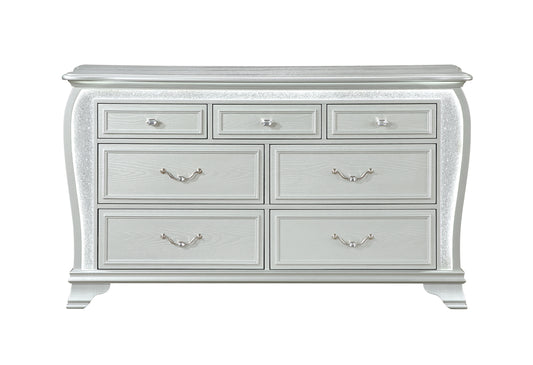 Aria Silver Dresser with LED