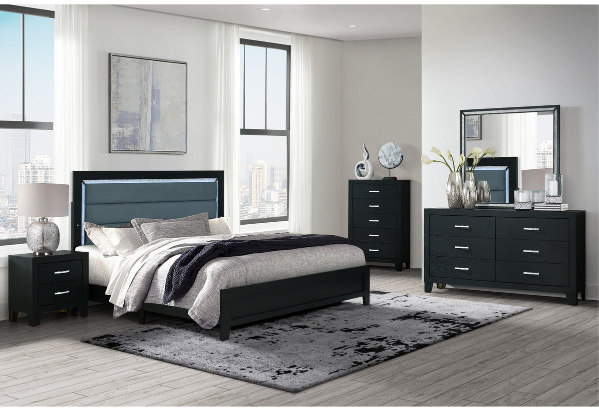 Reid Black Bedroom Set