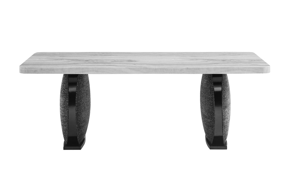 D2502 Dining Set with D12 Chairs — Black