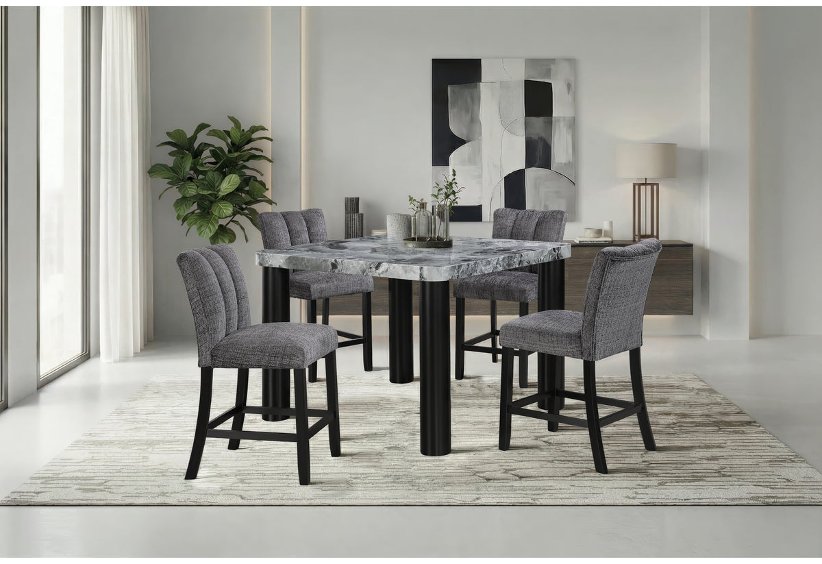 D5473 Bar Set with D06 Stools — Grey