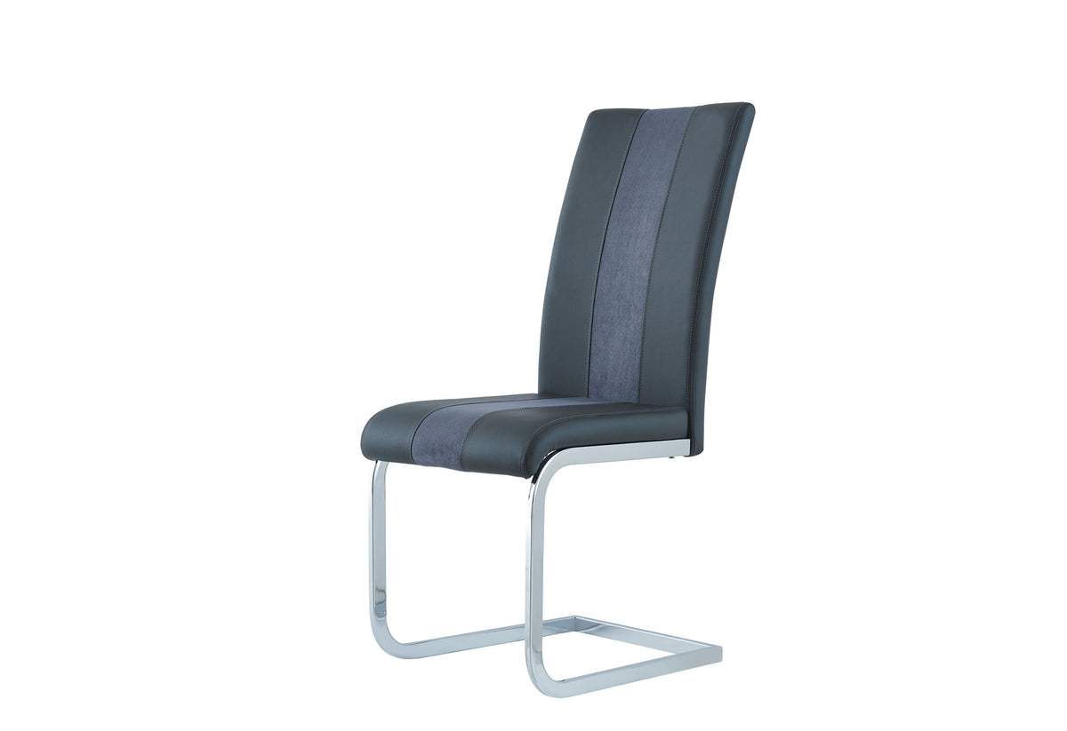 D219 Dining Set with D915 Chairs — Grey