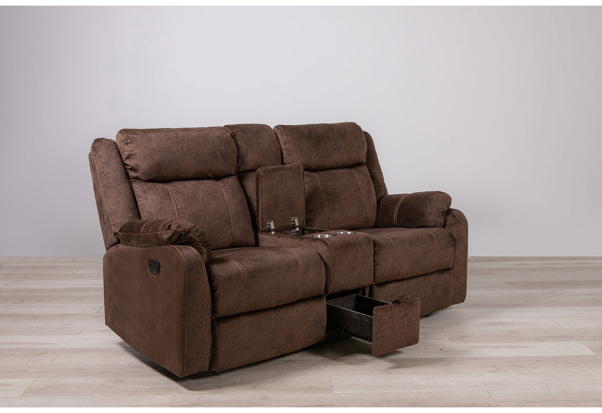 U7303 Reclining Living Room Set — Coffee