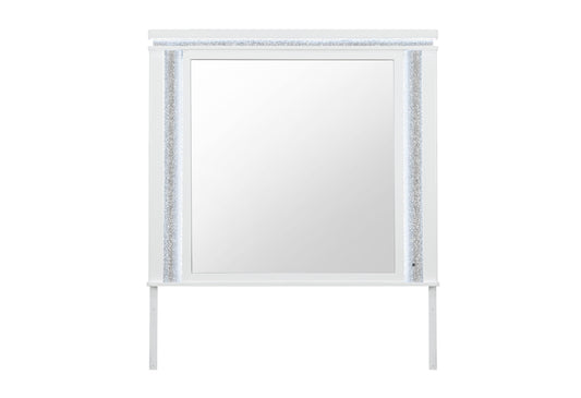 Alina White Mirror with LED