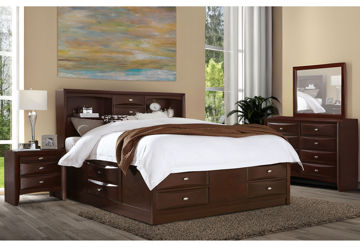 Linda Merlot Bedroom Set