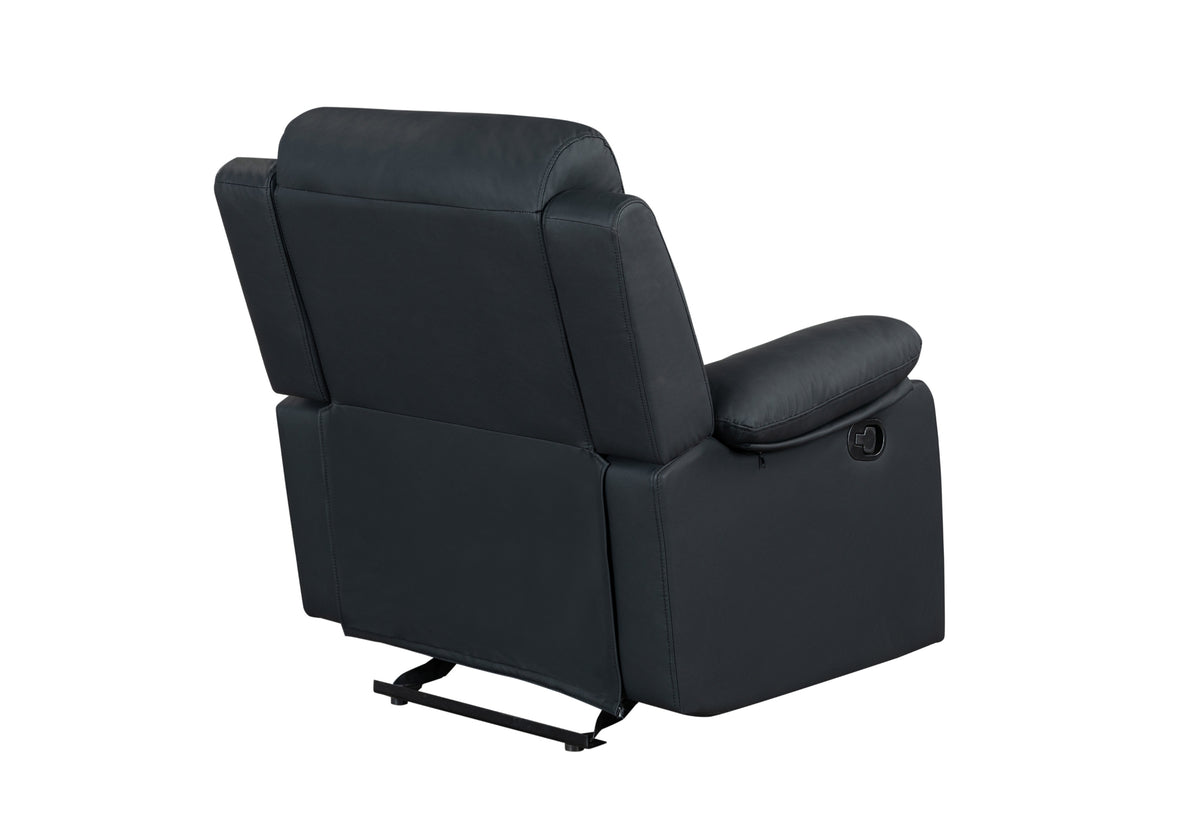 U6026 Reclining Living Room Set — Black