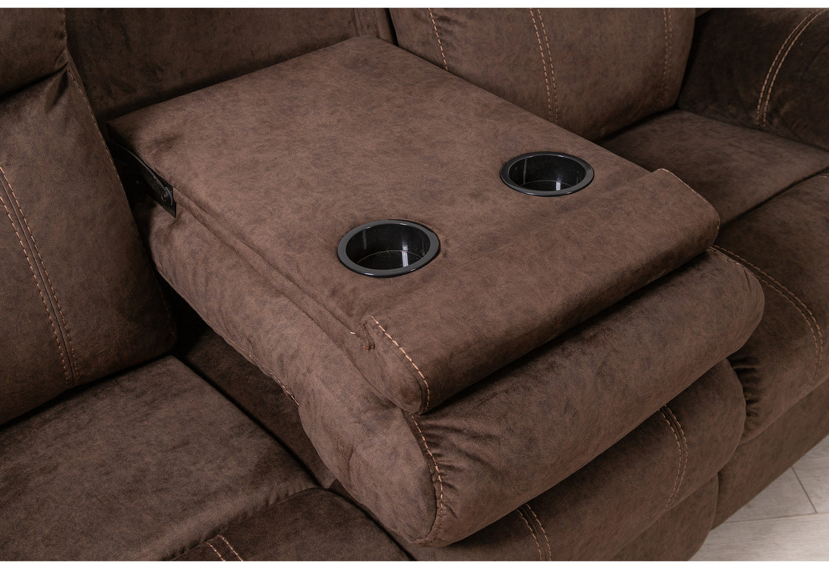 U7303 Reclining Living Room Set — Coffee