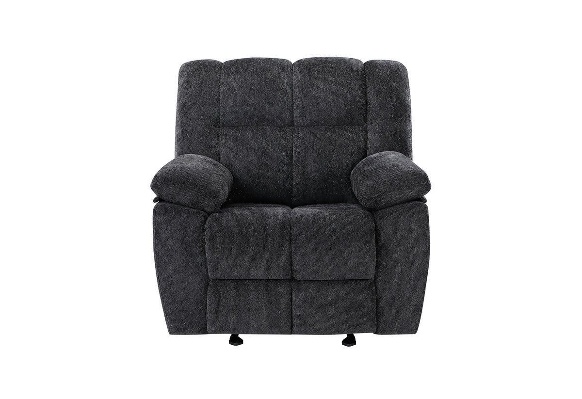 U6000 Black Glider Recliner