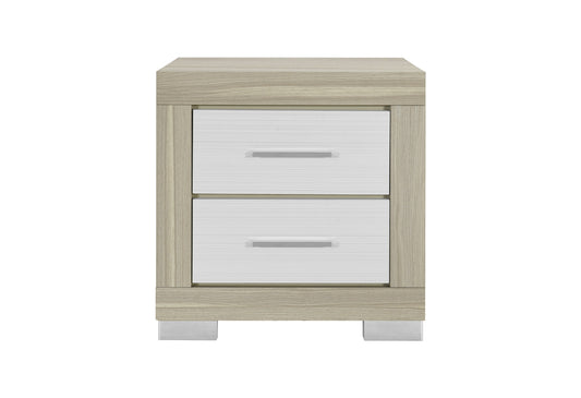 Emma Natural/White Nightstand