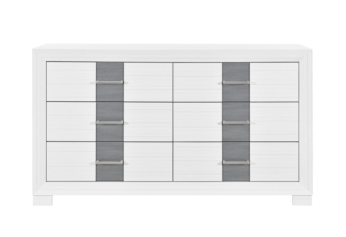 Optimus White/Grey Dresser