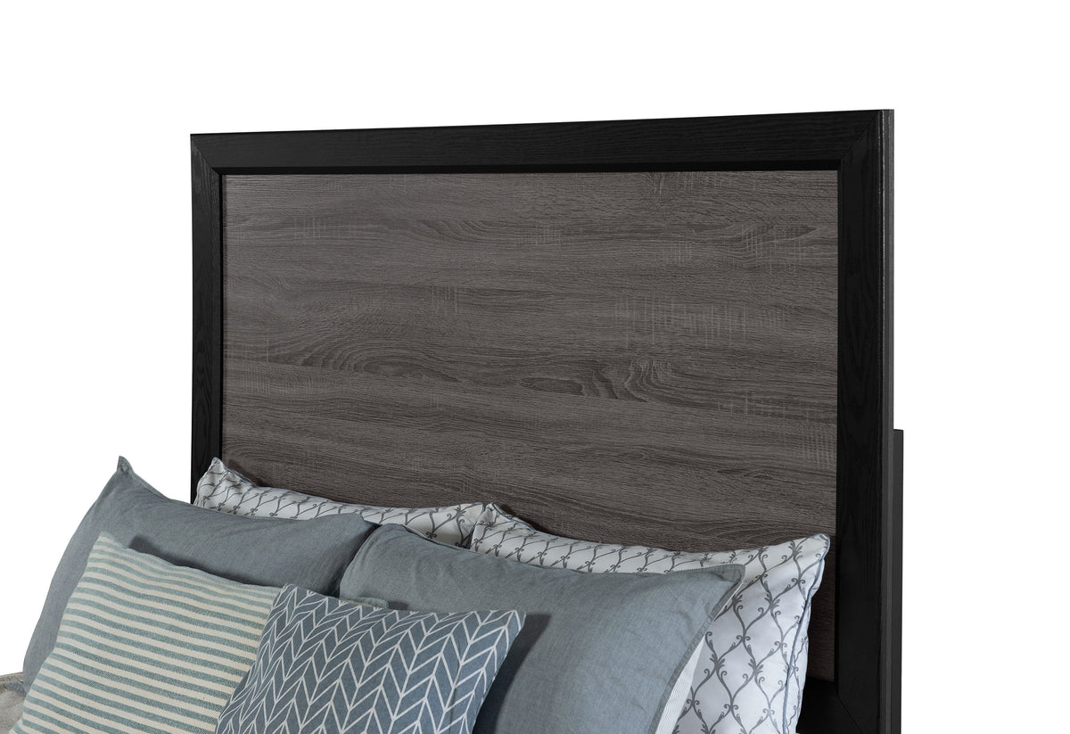 Lisbon Grey/Black Bedroom Set