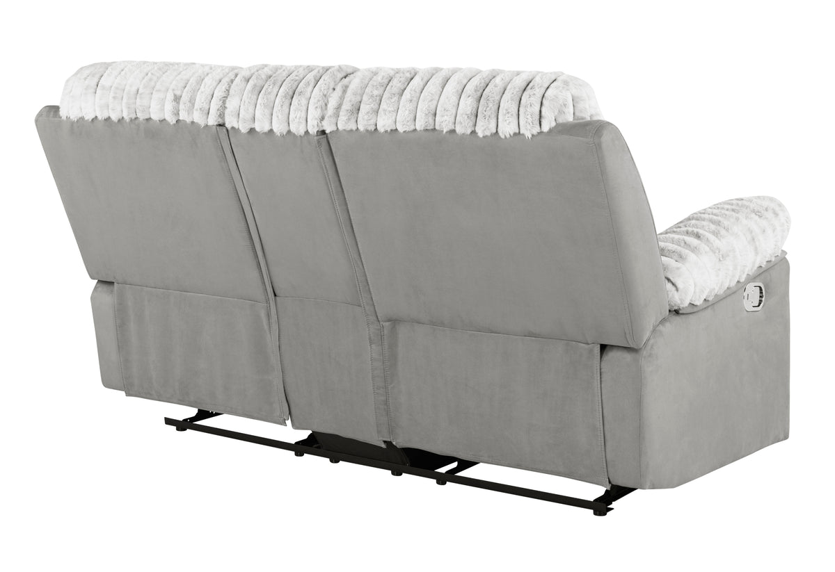 U6028 Reclining Living Room Set — Grey