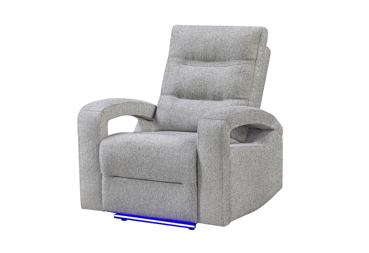 U6611 Reclining Living Room Set — Grey