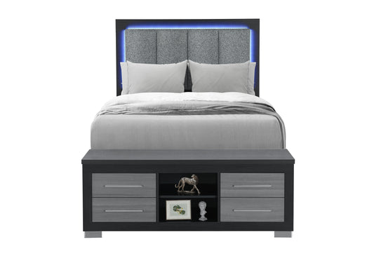 Emma Black/Grey Bedroom Set