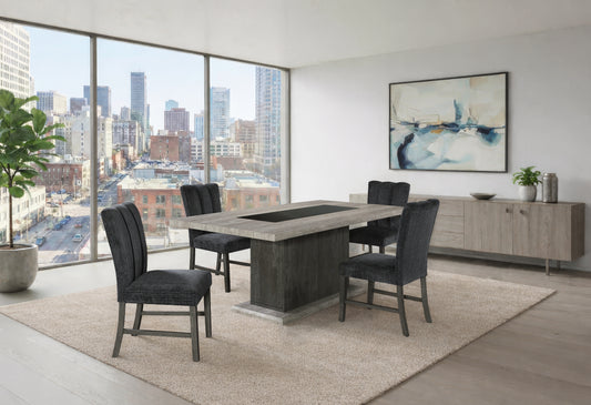 D8030 Dining Set — Black