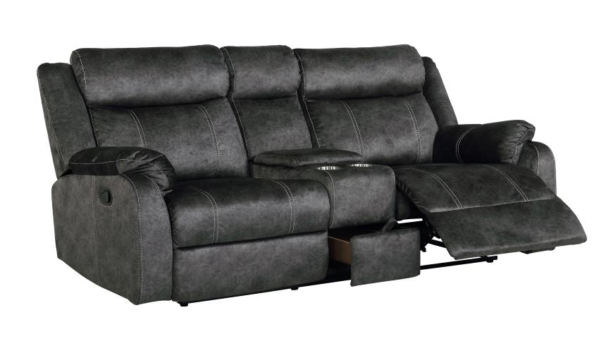 U7303 Reclining Living Room Set — Granite
