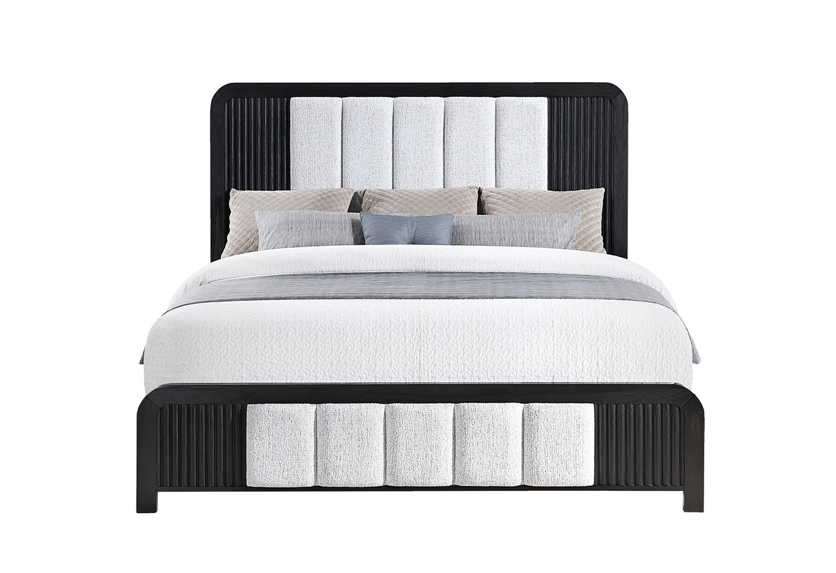 Beckett White/Black Bed