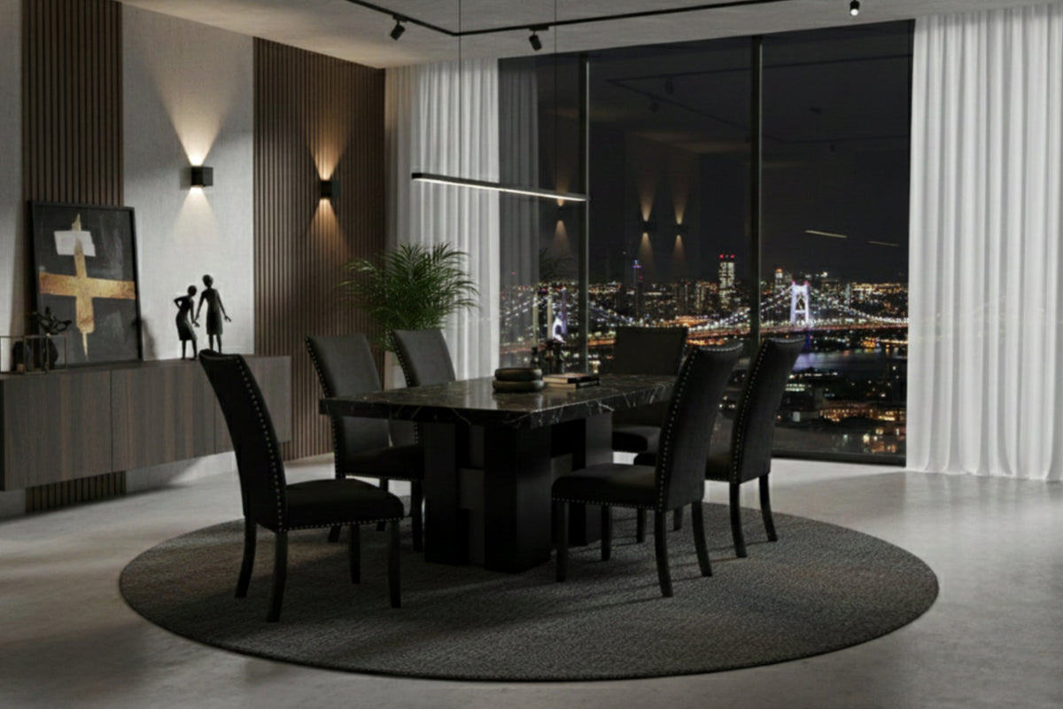 D03 Dining Set — Black