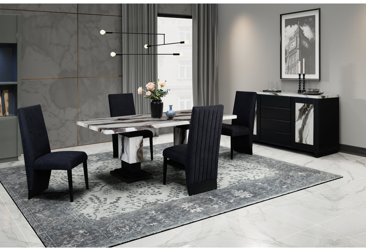 D12 Dining Set — Black