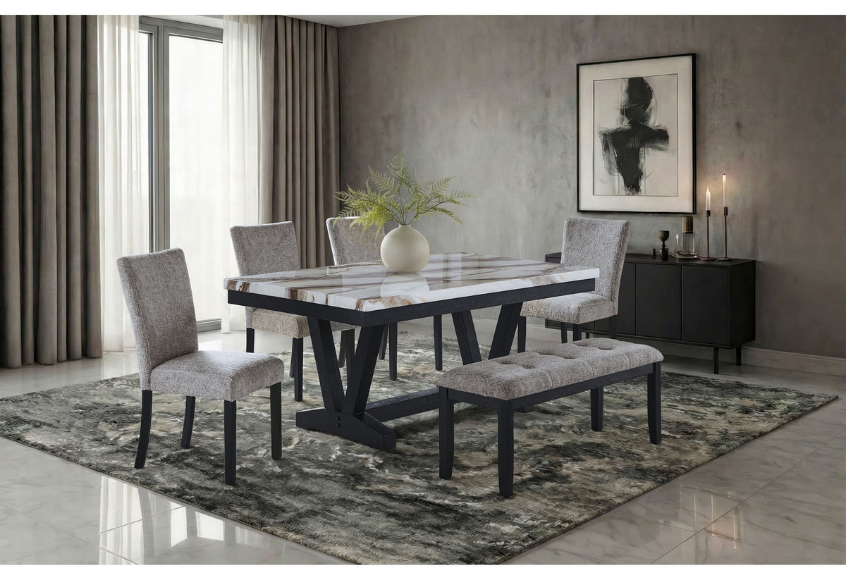 D1319 Dining Set — Black