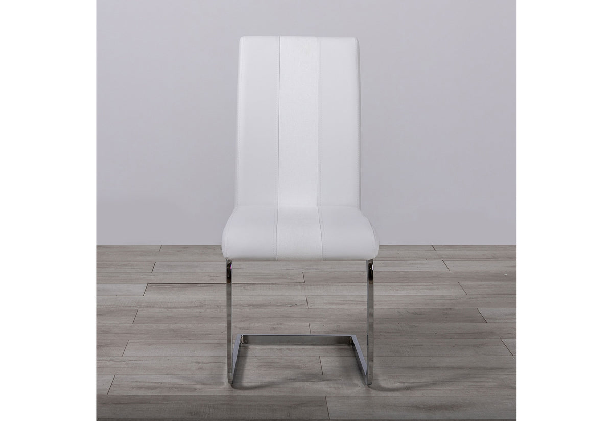 D219 Dining Set with D915 Chairs — White