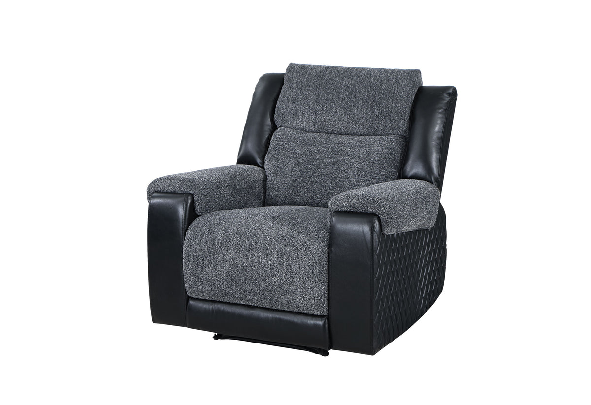 U5914 Reclining Living Room Set — Black