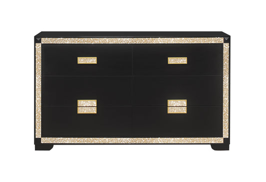 Blake Black/Gold Dresser