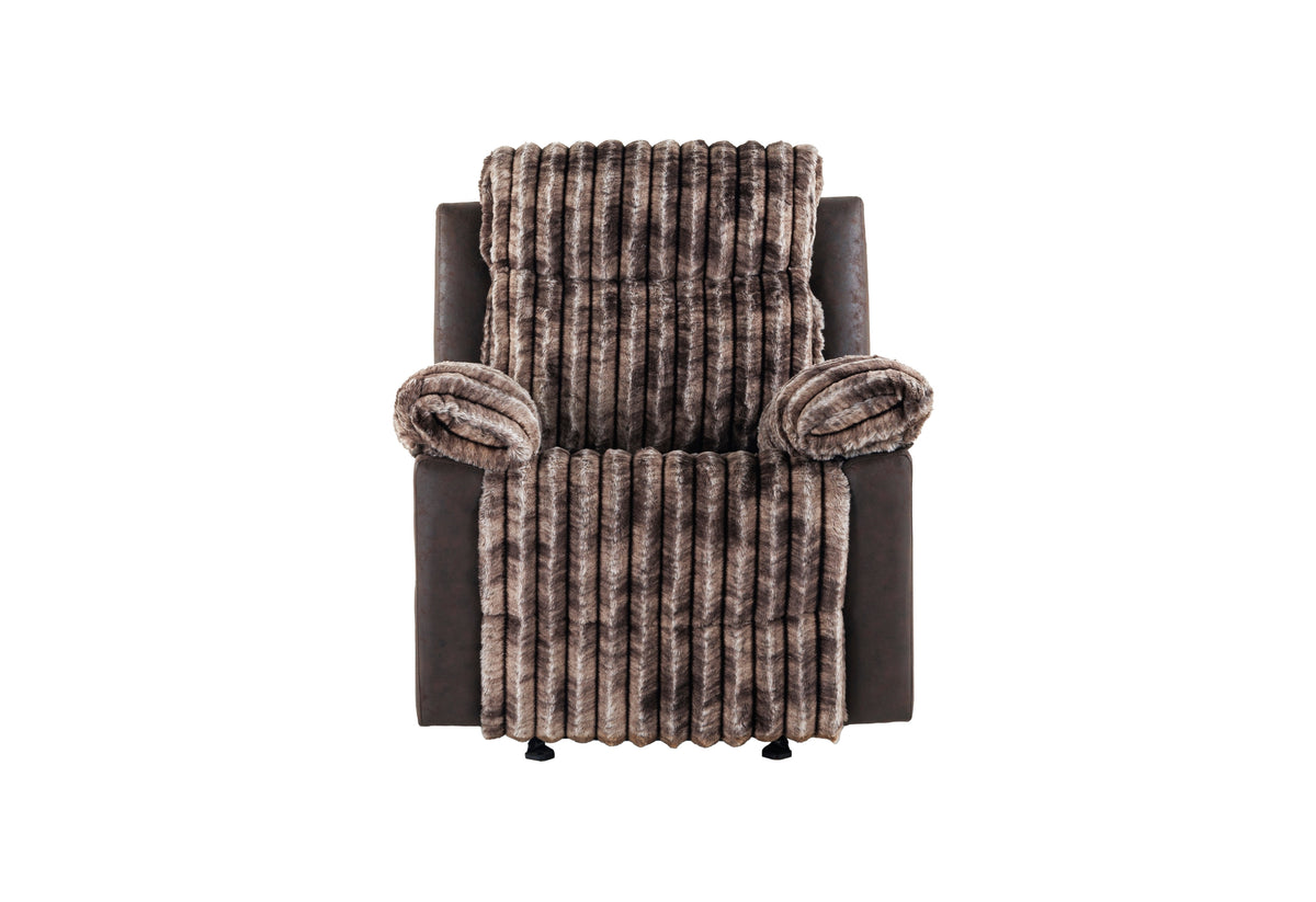 U6028 Reclining Living Room Set — Brown