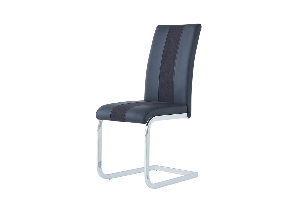 D1628 Dining Set with D915 Chairs — Black