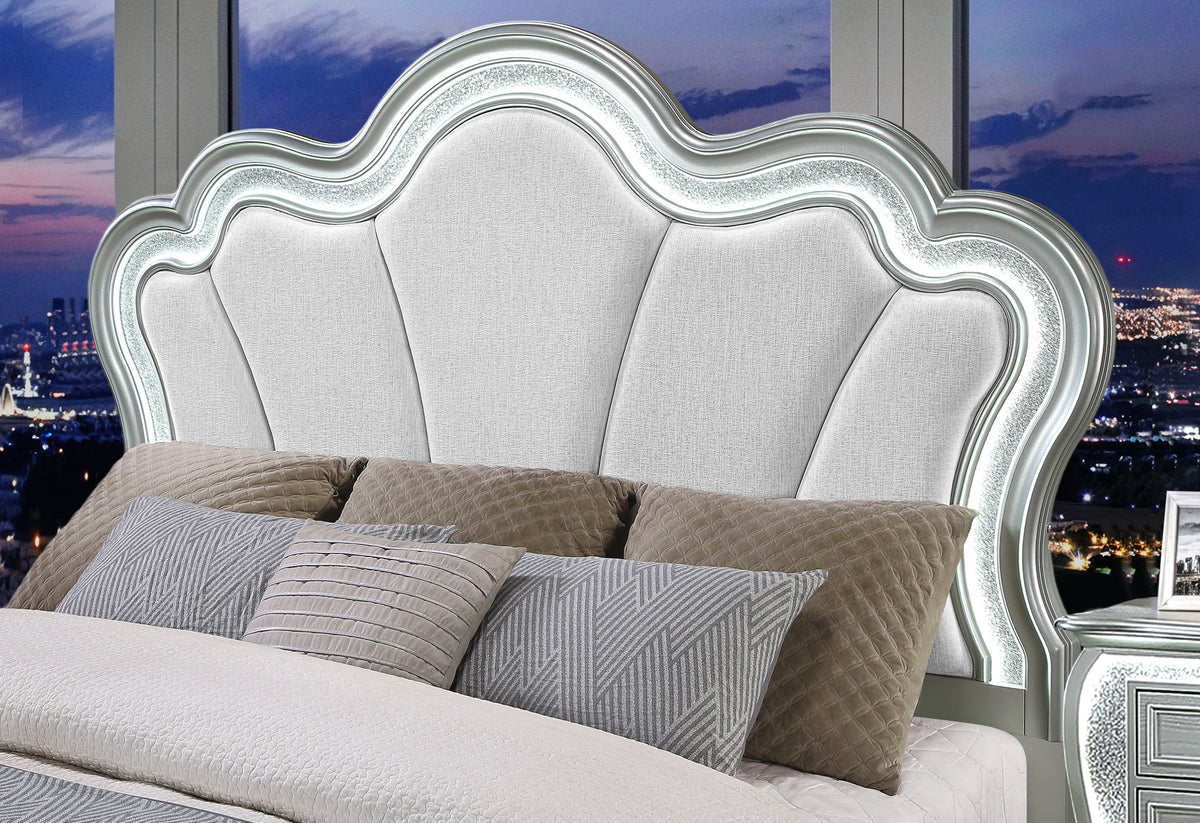 Aria Silver Bedroom Set
