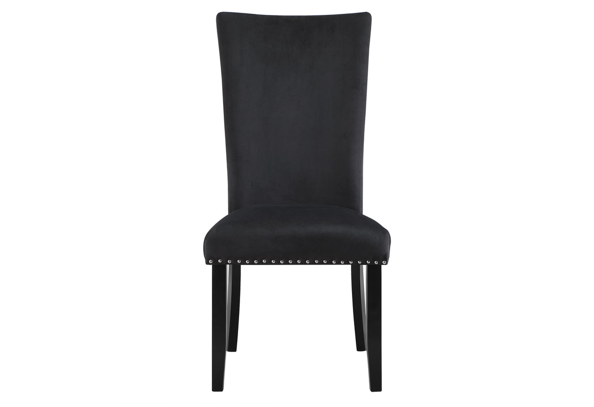 D02 Dining Set with D03 Chairs — Black