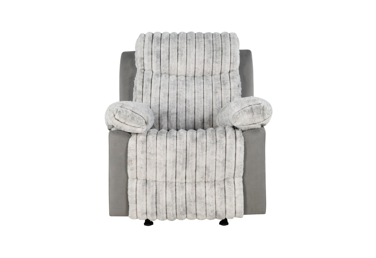 U6028 Reclining Living Room Set — Grey