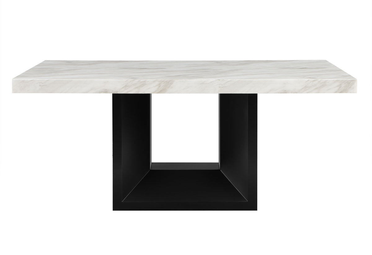 D02 Dining Set with D03 Chairs — Black