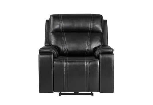U8881/U8880 Reclining Living Room Set — Black